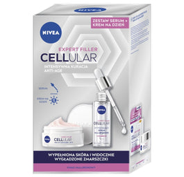 Nivea Cellular Expert Filler zestaw krem anti-age na dzień 50ml + serum wypełniające 30ml