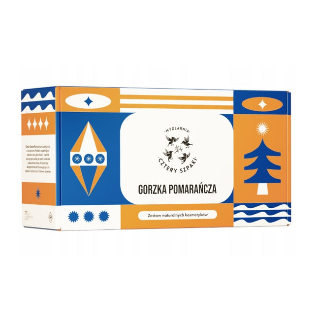 Mydlarnia Cztery Szpaki Gorzka Pomarańcza zestaw mydło w płynie 300ml + mus do ciała 150ml