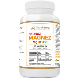 AltoPharma Magnez Skurcz + Potas + Witamina B suplement diety 120 kapsułek