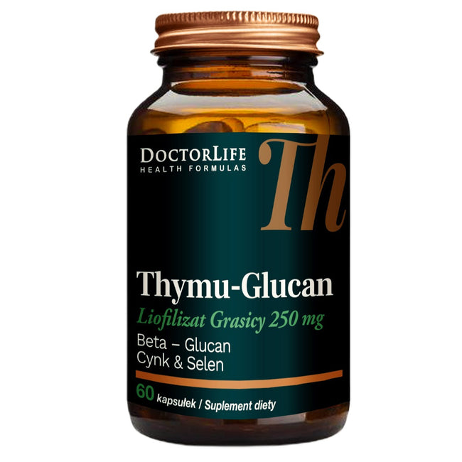 Doctor Life Thymu-Glucan cynk i selen suplement diety 60 kapsułek