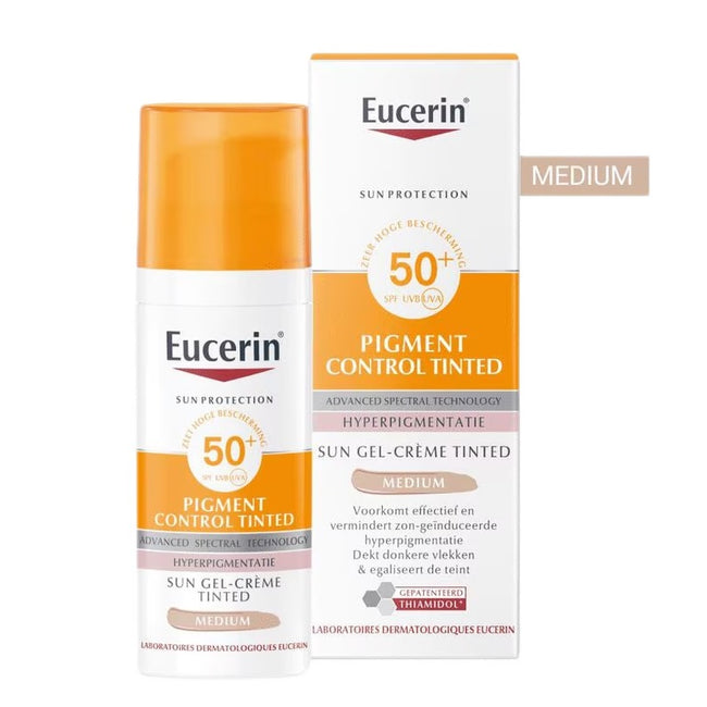 Eucerin Sun Pigment Control Tinted SPF50+ koloryzujący fluid przeciw przebarwieniom Medium 50ml