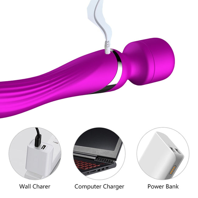 B-Series Fox Stymulator-Silicone Dual Massager stymulator o podwójnym zastosowaniu Purple