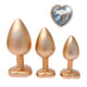 Dream Toys Gleaming Love Pearl Gold Plug Set zestaw korków analnych 3szt