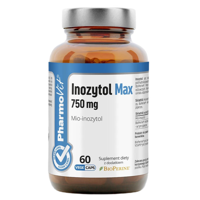 Pharmovit Inozytol Max 750mg suplement diety 60 kapsułek