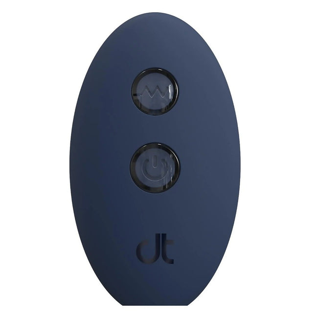Dream Toys Glam Beaded Anal Vibe wibrujący korek analny z pilotem Granatowy