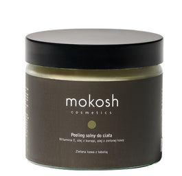 Mokosh Peeling solny do ciała Zielona kawa z tabaką 300g