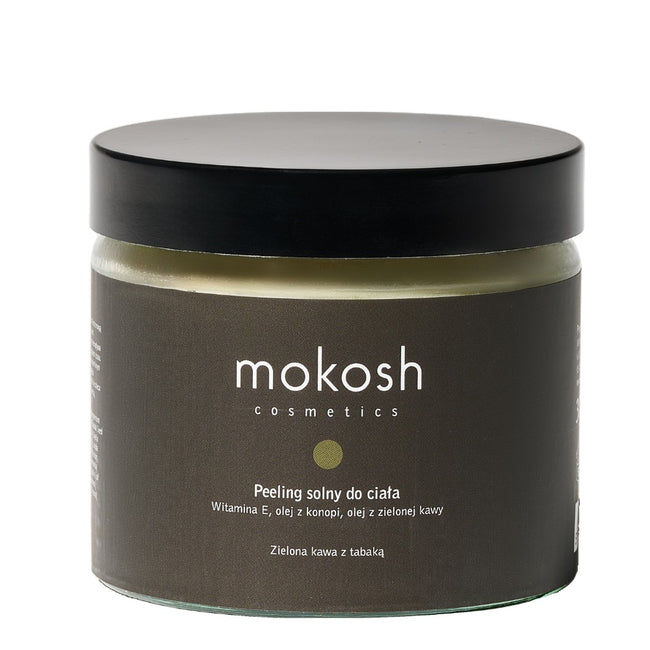 Mokosh Peeling solny do ciała Zielona kawa z tabaką 300g