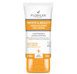 Floslek White & Beauty krem na dzień anti-aging zapobiegający przebarwieniom SPF50+ 30ml