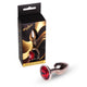 MyLove Butt Plug Collection Jewellery metalowy korek analny Silver Red