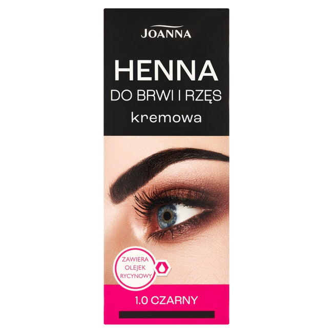 Joanna Henna do brwi i rzęs kremowa 1.0 Czarny 15ml