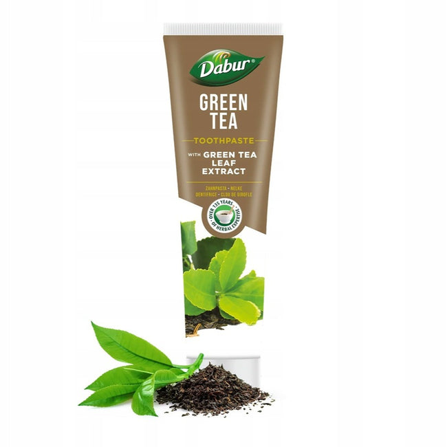 Dabur Green Tea Toothpaste pasta do zębów z ekstraktami z liści Zielonej Herbaty 100ml