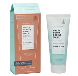 VOESH Sugar Scrub + Bubble Wash cukrowy peeling myjący do ciała i skóry głowy Clean Ocean 210g