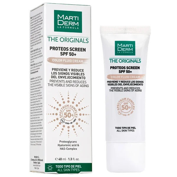 Martiderm Proteos Screen SPF50+ Color Fluid Cream koloryzujący fluid ochronny do twarzy 40ml