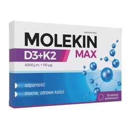 Molekin D3+K2 MAX suplement diety 30 tabletek powlekanych