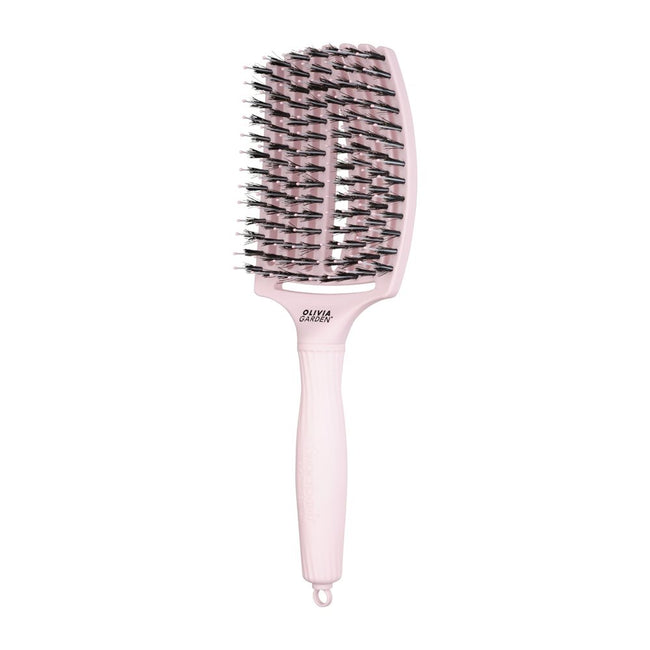 Olivia Garden Fingerbrush Combo szczotka do włosów Pastel Pink Large