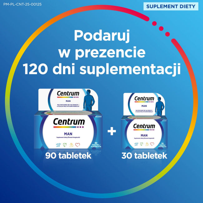 Centrum Man multiwitaminy dla mężczyzn suplement diety 90 + 30 tabletek