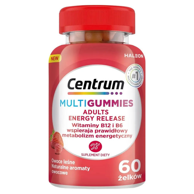 Centrum MultiGummies Adults Energy Release suplement diety 60 żelków