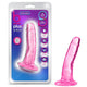 Blush B Yours Plus Hard N' Happy transparentne dildo z przyssawką Pink