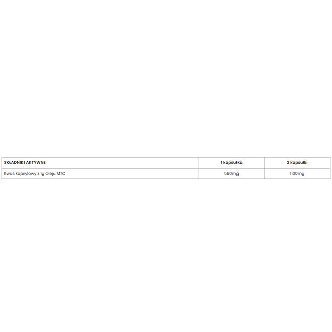 UP Health Pharma Caprylic Acid+ UP kwas kaprylowy suplement diety 120 kapsułek
