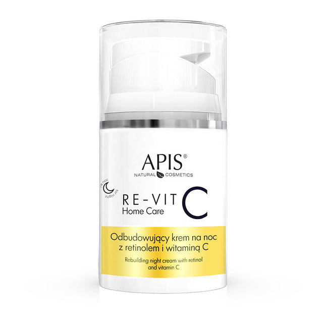 APIS Re-Vit C Home Care zestaw rewitalizujący krem na dzień z witaminą C SPF15 50ml + odbudowujący krem na noc z retinolem i witaminą C 50ml