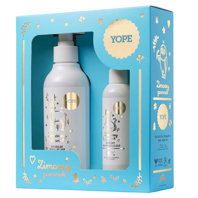 Yope Zimowy Poranek zestaw mydło do rąk 300ml + perfumy do pomieszczeń 100ml