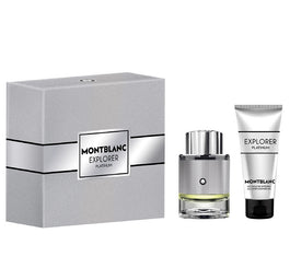 Mont Blanc Explorer Platinum zestaw woda perfumowana spray 60ml + żel pod prysznic 100ml