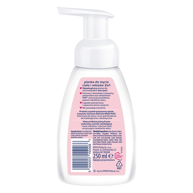 Bambino Hipoalergiczna pianka do mycia ciała i włosów 2w1 250ml