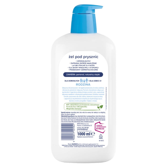 Bambino Rodzina odżywczy żel pod prysznic 1000ml