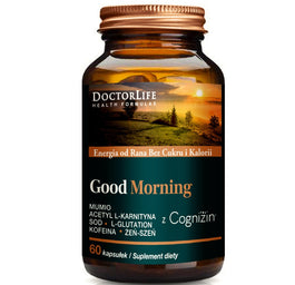 Doctor Life Good Morning energia od rana bez cukru i kalorii suplement diety 60 kapsułek