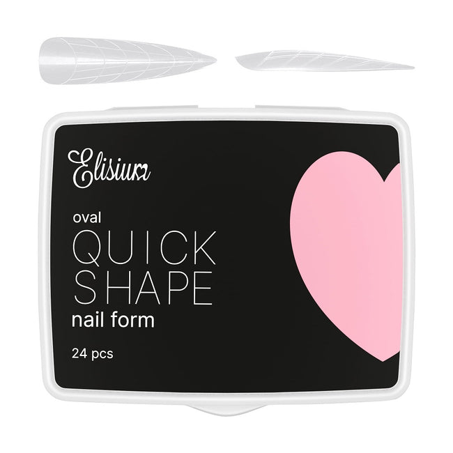 Elisium Quick Shape Nail Form Mini formy do przedłużania paznokci Oval 24szt