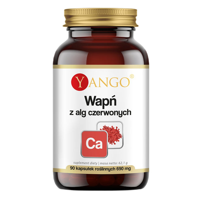 Yango Wapń z alg czerwonych suplement diety 90 kapsułek