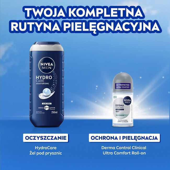 Nivea Men Derma Control Clinical Ultra Comfort antyperspirant w kulce 50ml