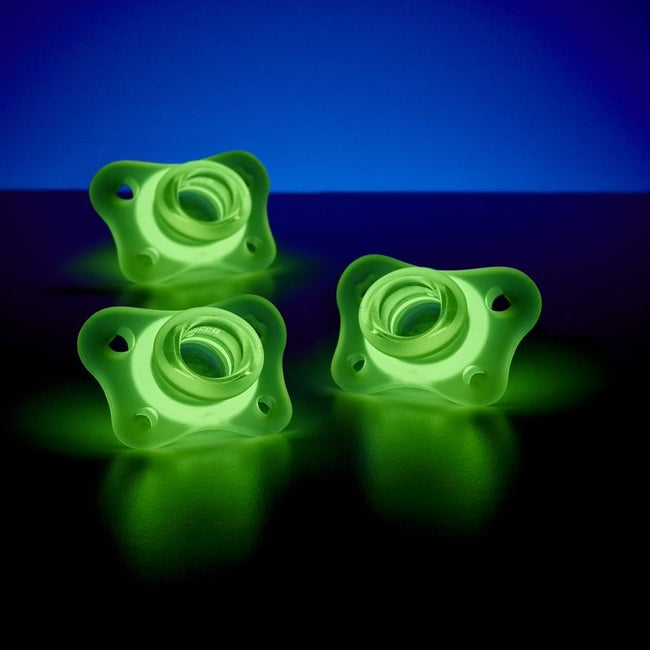 Chicco PhysioForma smoczek silikonowy uspokajający Mini Soft 2-6m Lumi 2szt