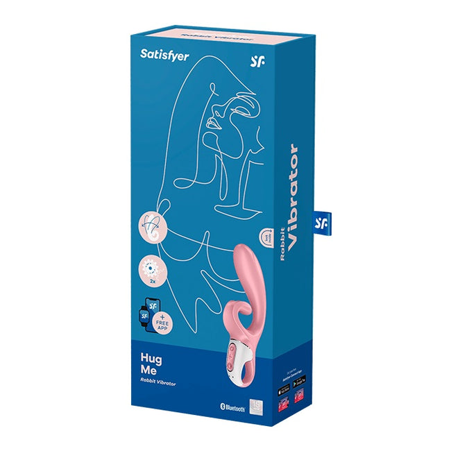 Satisfyer Hug Me wibrator typu króliczek Pink/White