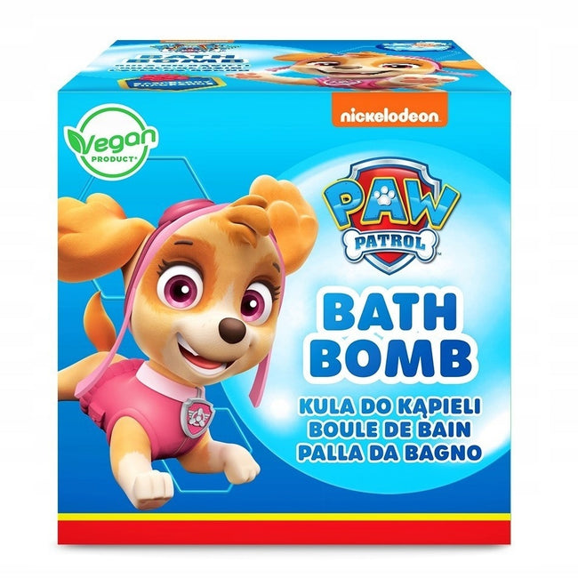 Paw Patrol Bath Bomb musująca kula do kąpieli Skye Malina 165g