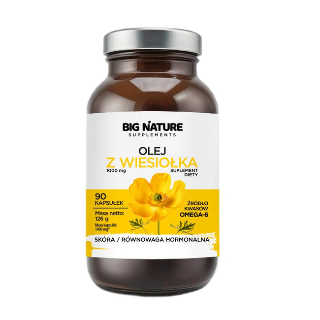 Big Nature Olej z wiesiołka suplement diety 90 kapsułek