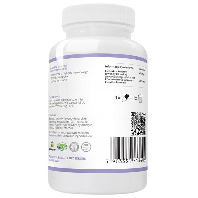 WISH Pharmaceutical Lawenda Ekstrakt 420mg suplement diety 90 kapsułek
