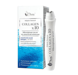 Ava Laboratorium Aqua Boost Collagen x10 mikroigłowe serum na zmarszczki mimiczne 15ml