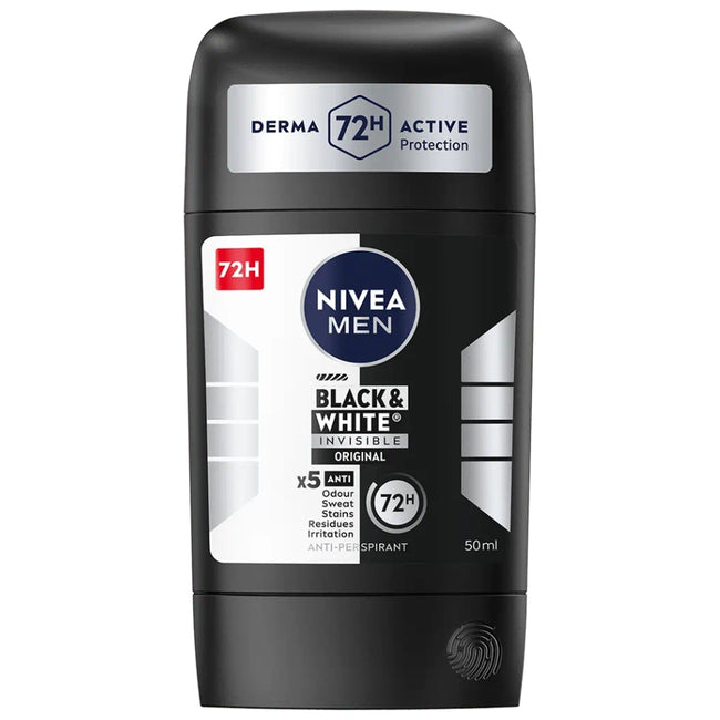 Nivea Men Black&White Invisible Original antyperspirant w sztyfcie 50ml