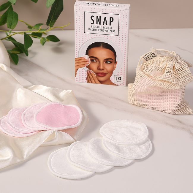 Sister Young Snap Pads bambusowe płatki wielokrotnego użycia 10szt