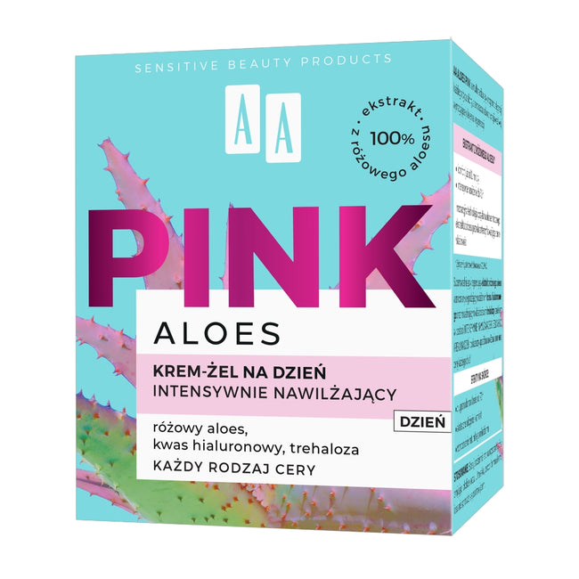 AA Aloes Pink krem intensywnie nawilżający żelowy na dzień 50ml