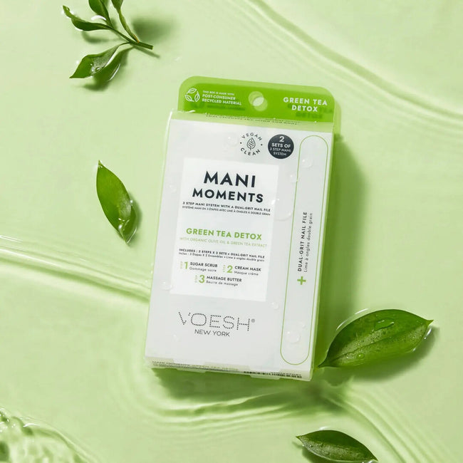 VOESH Mani Moments Duo 2 zestawy do 3-etapowego manicure Green Tea Detox