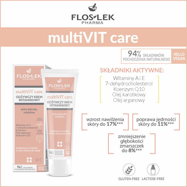 Floslek multiVIT care odżywczy krem witaminowy 50ml