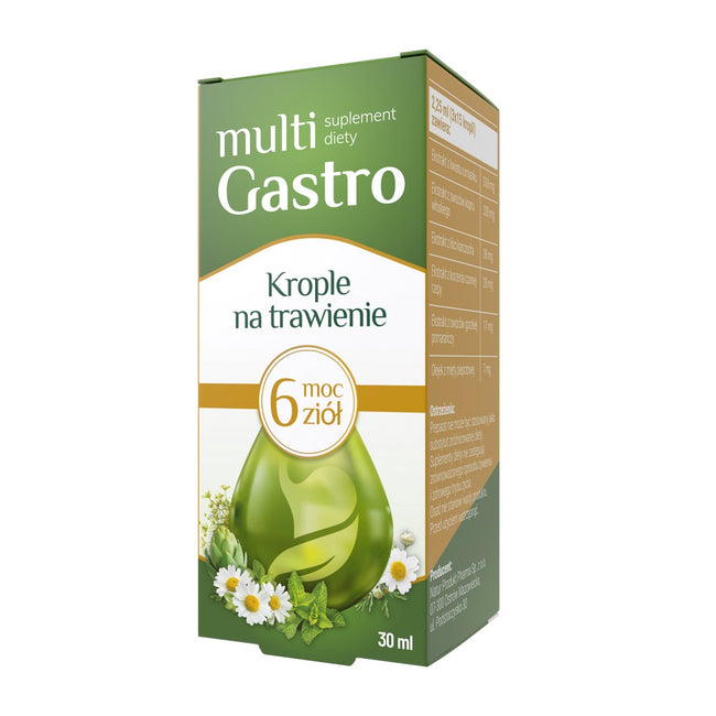 MultiGastro Krople na trawienie suplement diety 30ml
