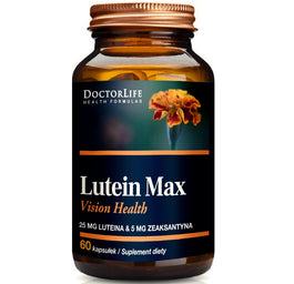Doctor Life Lutein Max luteina 25mg + zeaksantyna 5mg suplement diety 60 kapsułek