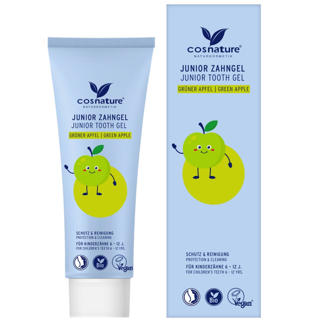 Cosnature Junior Tooth Gel żel do zębów dla dzieci z ekstraktem z zielonego jabłka 75ml
