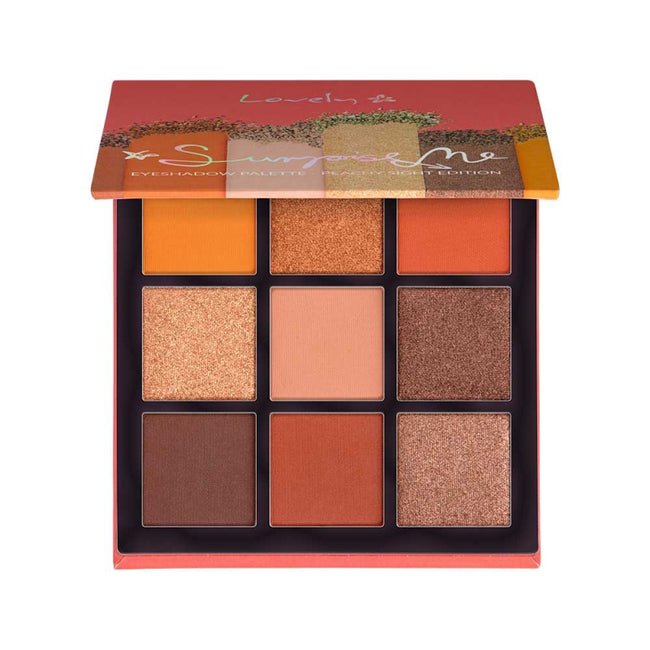 Lovely Surprise Me Eyeshadow Pallete paleta cieni do powiek w 9 kolorach