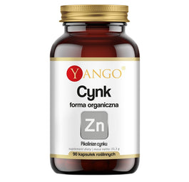 Yango Cynk forma organiczna suplement diety 90 kapsułek