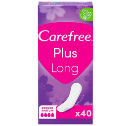 Carefree Plus Long wkładki higieniczne Unscented 40szt.