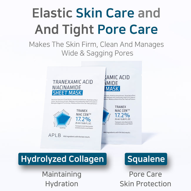 APLB Tranexamic Acid Niacinamide Sheet Mask rozjaśniająca maska w płachcie 25ml
